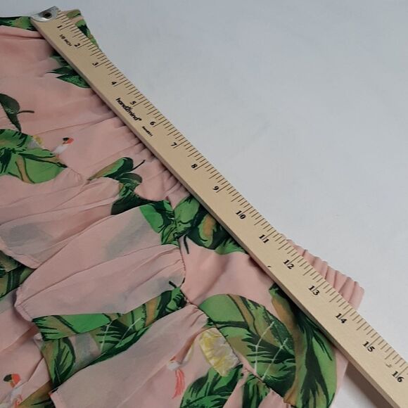 The Webster Miami Flamingo Ruffle Skirt sz S - Picture 5 of 7